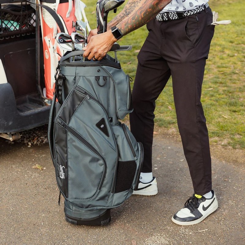 Sunday Golf Big Rig cart bag, midnight green