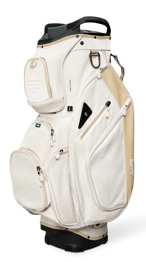 Sunday Golf Big Rig cart bag, toasted almond