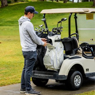 Sunday Golf Big Rig S-Class cart bag, vit