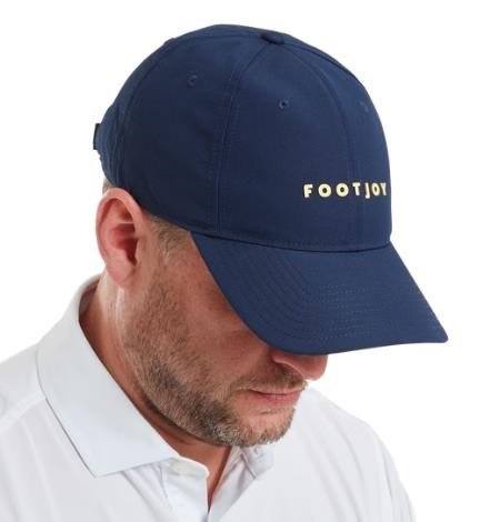 FootJoy FJ Fashion golf cap, herr kšiltovka, navy with sunshine