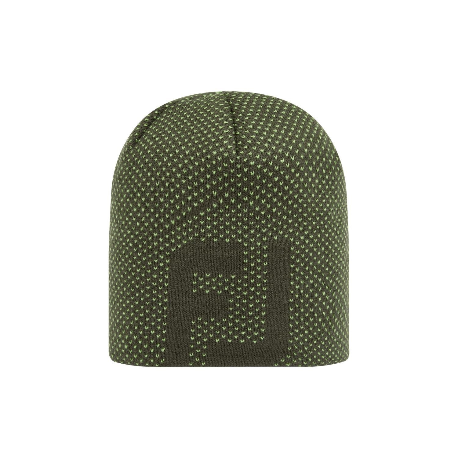 FootJoy FJ Dot Jacquard Beanie vintermössa, olive/acid green