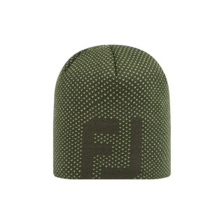 FootJoy FJ Dot Jacquard Beanie vintermössa, olive/acid green