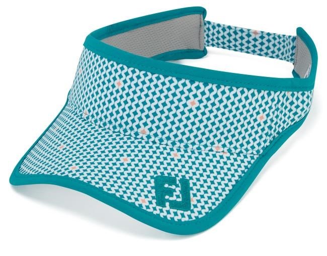 FootJoy ladies visor, teal print/teal