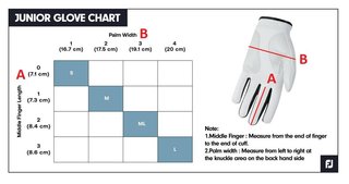 FootJoy FJ Junior golfhandske för barn, vit