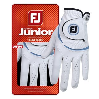 FootJoy FJ Junior golfhandske för barn, vit/kobolt