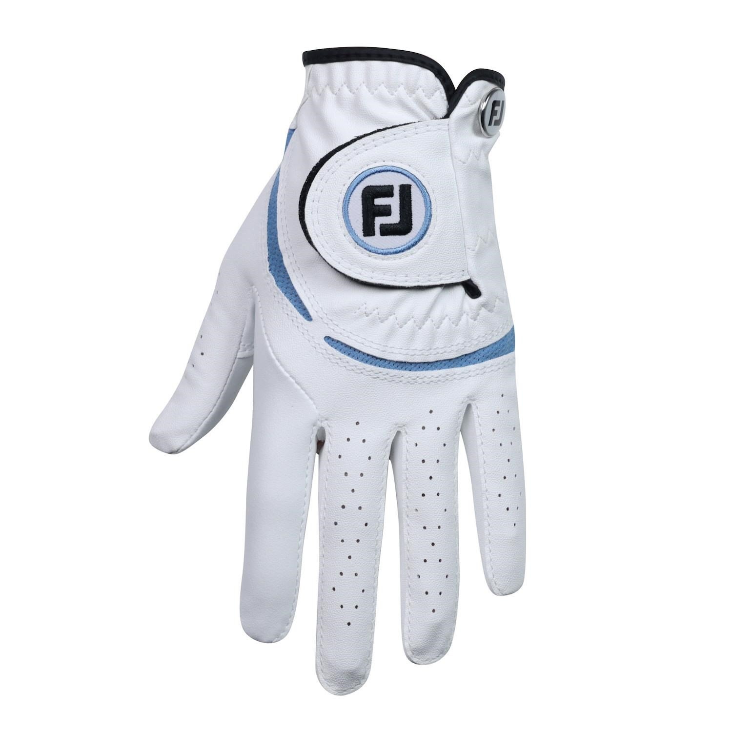 FootJoy FJ Junior golfhandske för barn, vit/kobolt