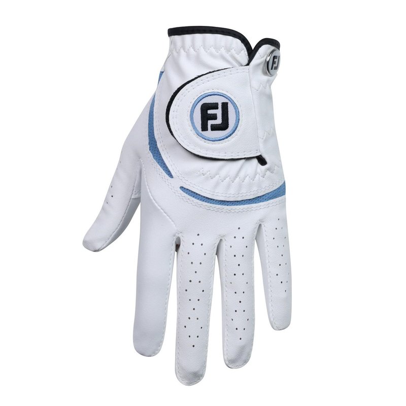 FootJoy FJ Junior golfhandske för barn, vit/kobolt