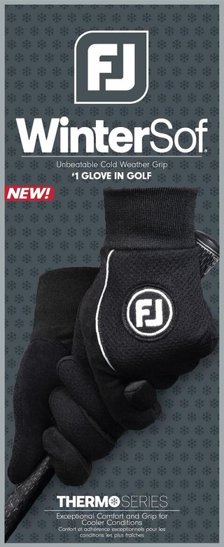 FootJoy WinterSof herr golfhandske (par), svart
