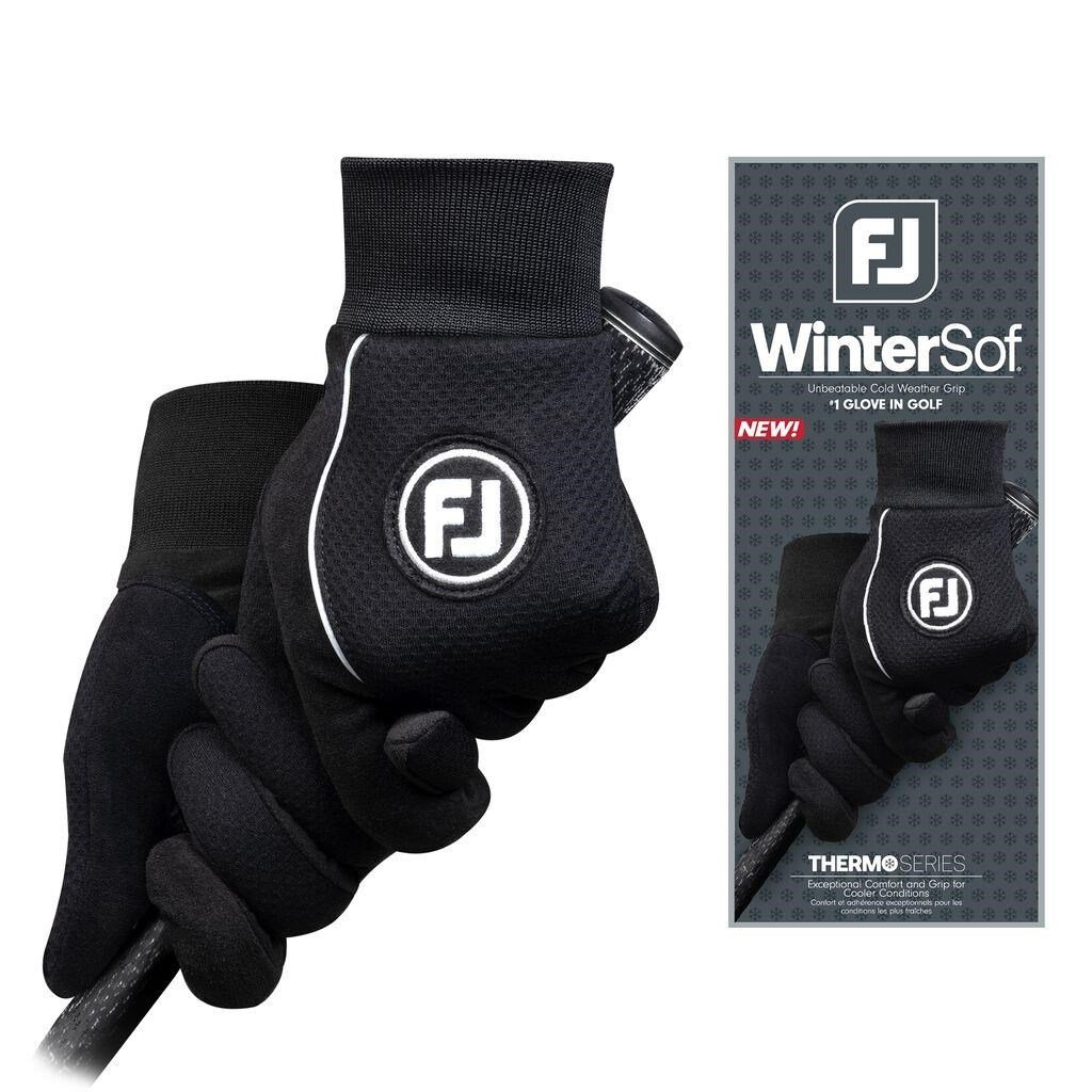 FootJoy WinterSof herr golfhandske (par), svart
