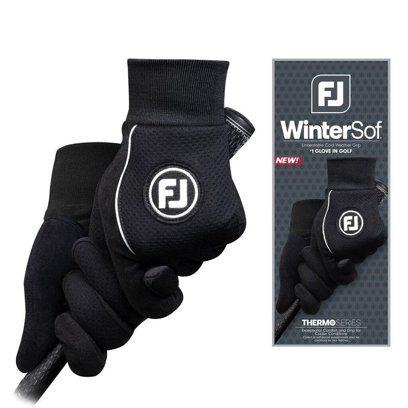 FootJoy WinterSof herr golfhandske (par), svart