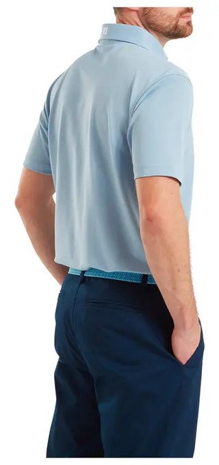FootJoy Stretch Pique Solid herr polo, chambray