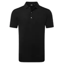 FootJoy Lisle Solid herr polo, svart