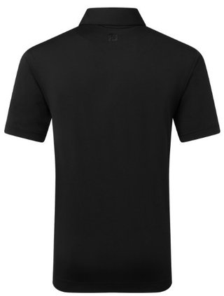FootJoy Lisle Solid herr polo, svart