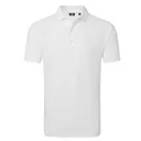 FootJoy Lisle Solid herr polo, vit