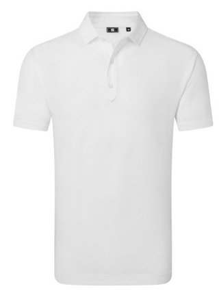 FootJoy Lisle Solid herr polo, vit