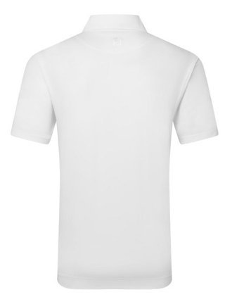 FootJoy Lisle Solid herr polo, vit