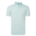 FootJoy Lisle Solid herr polo, ice blue