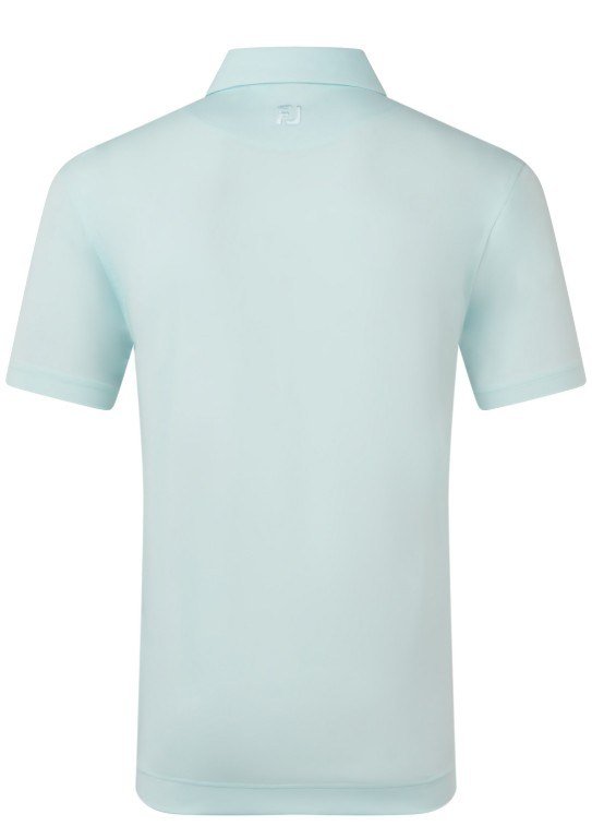 FootJoy Lisle Solid herr polo, ice blue
