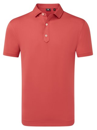 FootJoy Lisle Solid herr polo, nantucket red