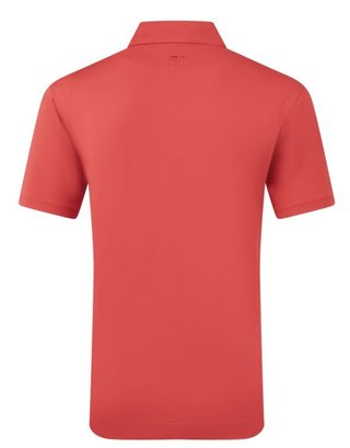 FootJoy Lisle Solid herr polo, nantucket red
