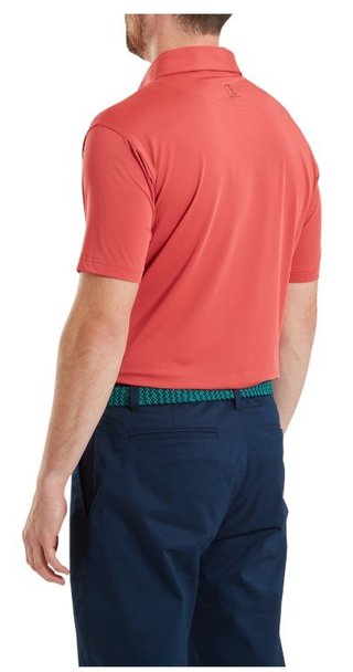 FootJoy Lisle Solid herr polo, nantucket red