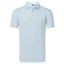 FootJoy Modernist Geo Pique herr polo, white/ice blue