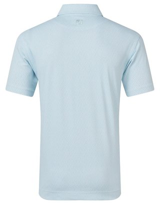 FootJoy Modernist Geo Pique herr polo, white/ice blue