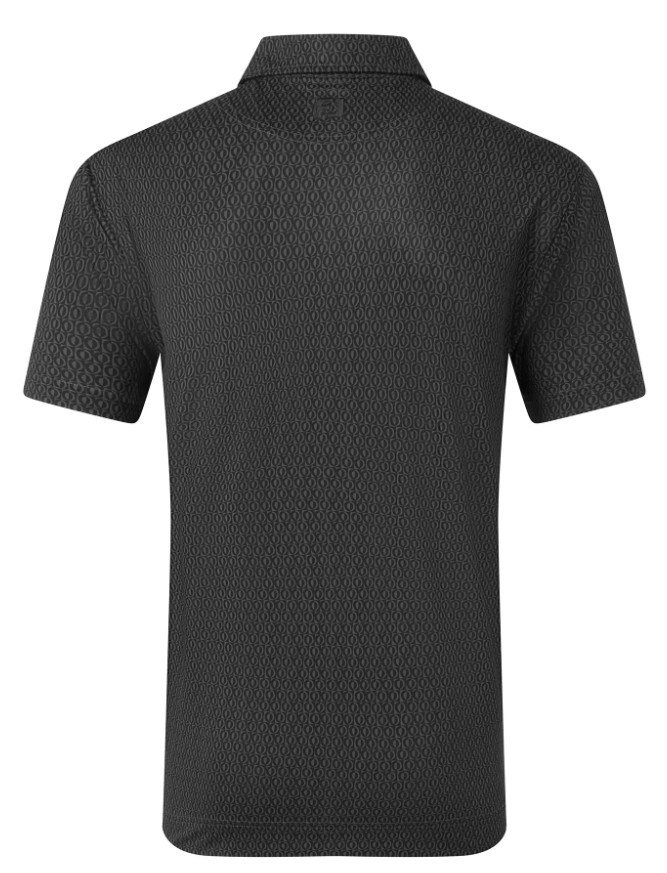 FootJoy Modernist Geo Pique herr polo, charcoal/black