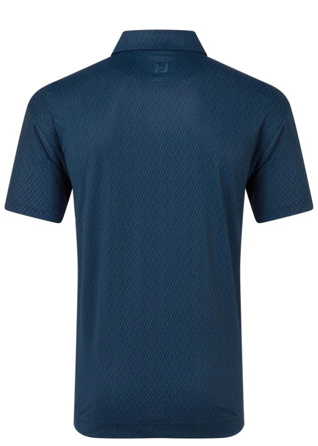 FootJoy Modernist Geo Pique herr polo, navy tonal