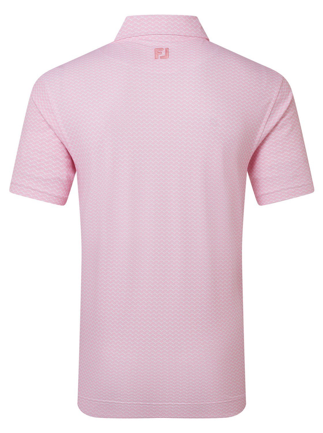 FootJoy Scallop Geo Pique herr polo, pink pop