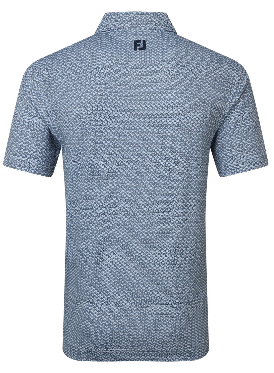 FootJoy Scallop Geo Pique herr polo, navy