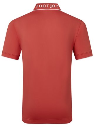 FootJoy FJ Wordmark Pique herr polo, nantucket red