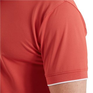 FootJoy FJ Wordmark Pique herr polo, nantucket red