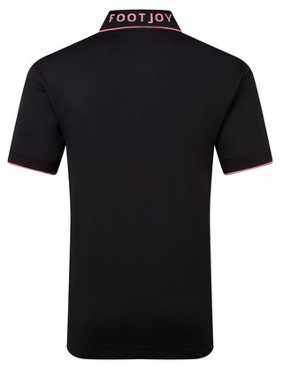 FootJoy FJ Wordmark herr polo, pique black