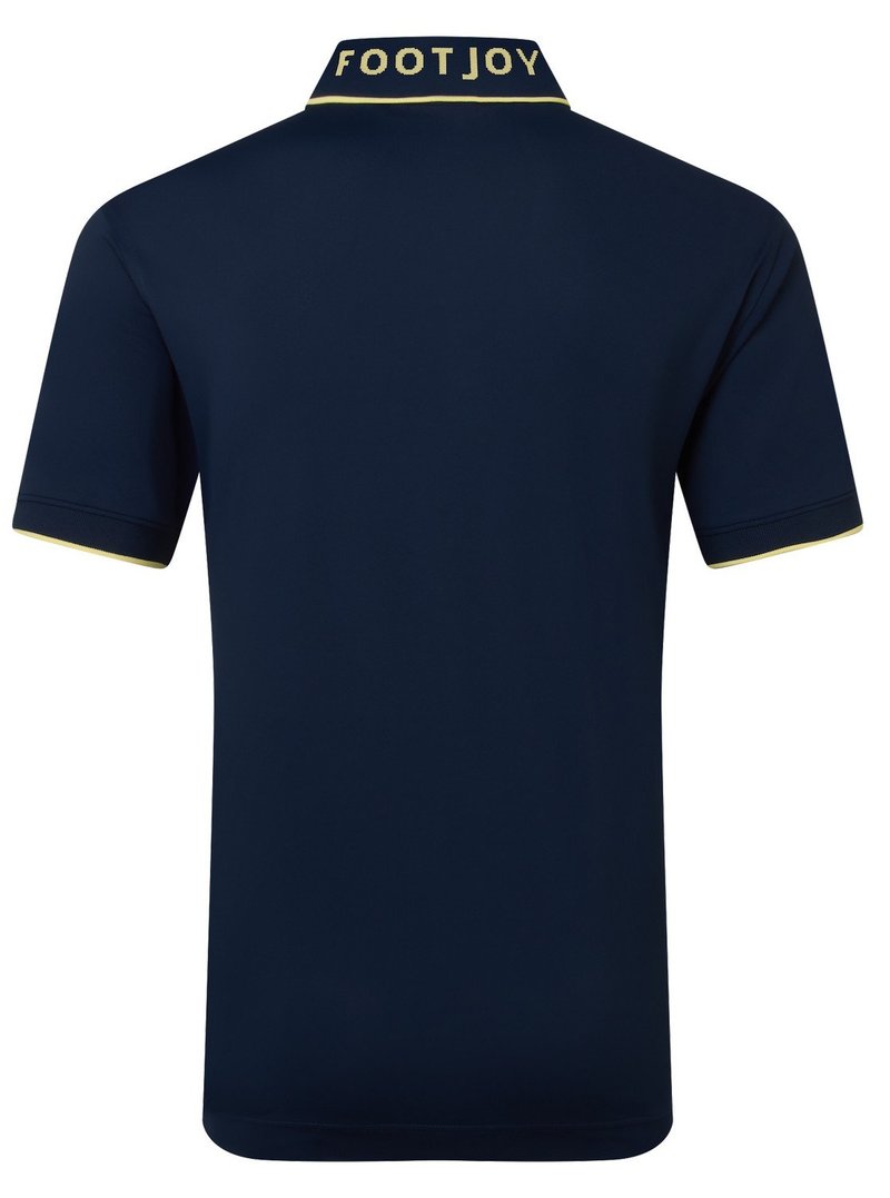 FootJoy FJ Wordmark Pique herr polo, navy
