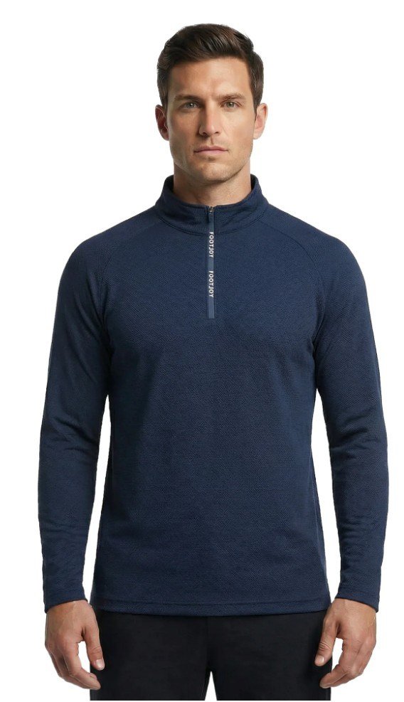FootJoy Wordmark Chill Out herr sweatshirt, navy/white