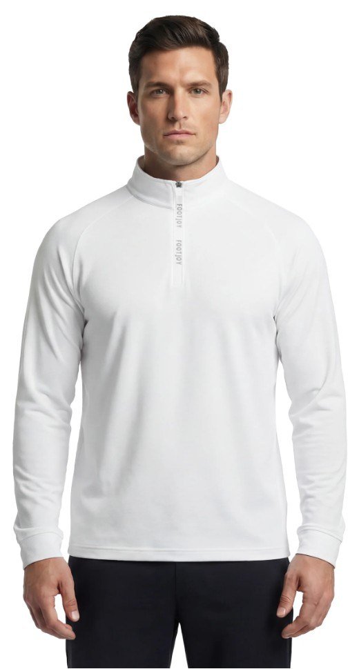 FootJoy Wordmark Chill Out herr sweatshirt, vit/grå