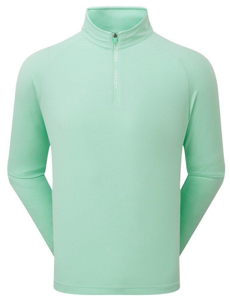 FootJoy Wordmark Chill Out herr sweatshirt, sea glass/white