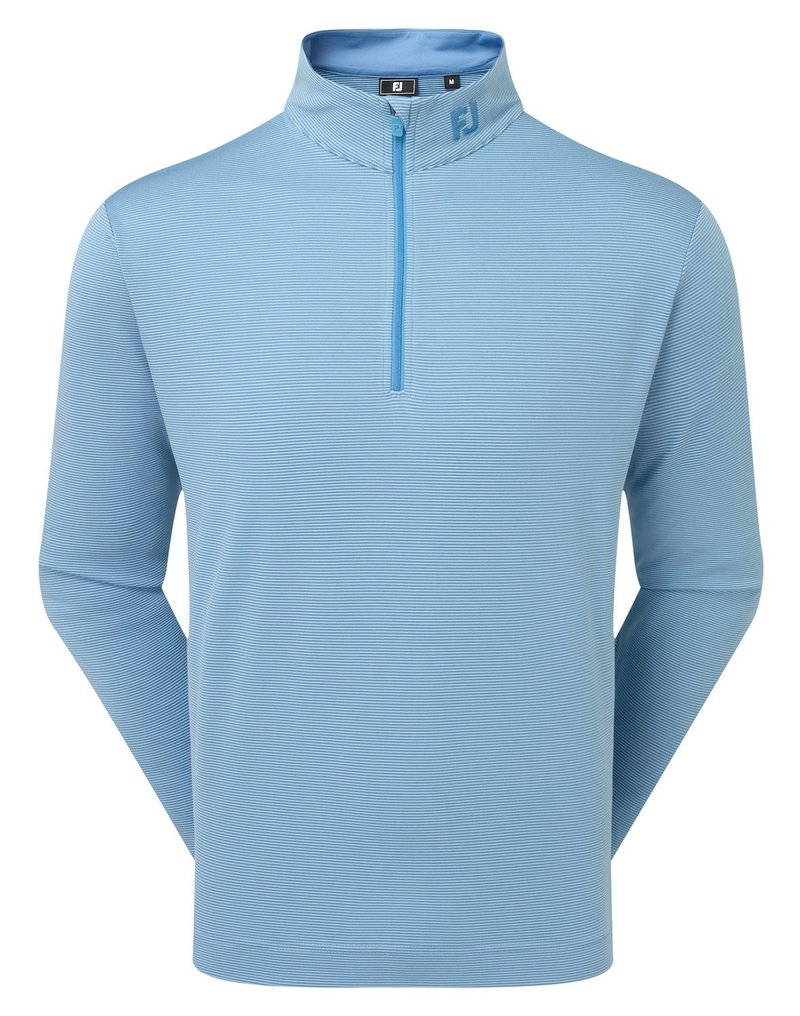 FootJoy Ottoman Stripe Chill-Out herr sweatshirt, chambray/coastal blue