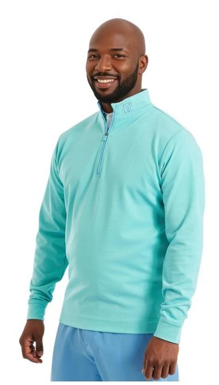 FootJoy Ottoman Stripe Chill-Out herr sweatshirt, blue reef/sea glass