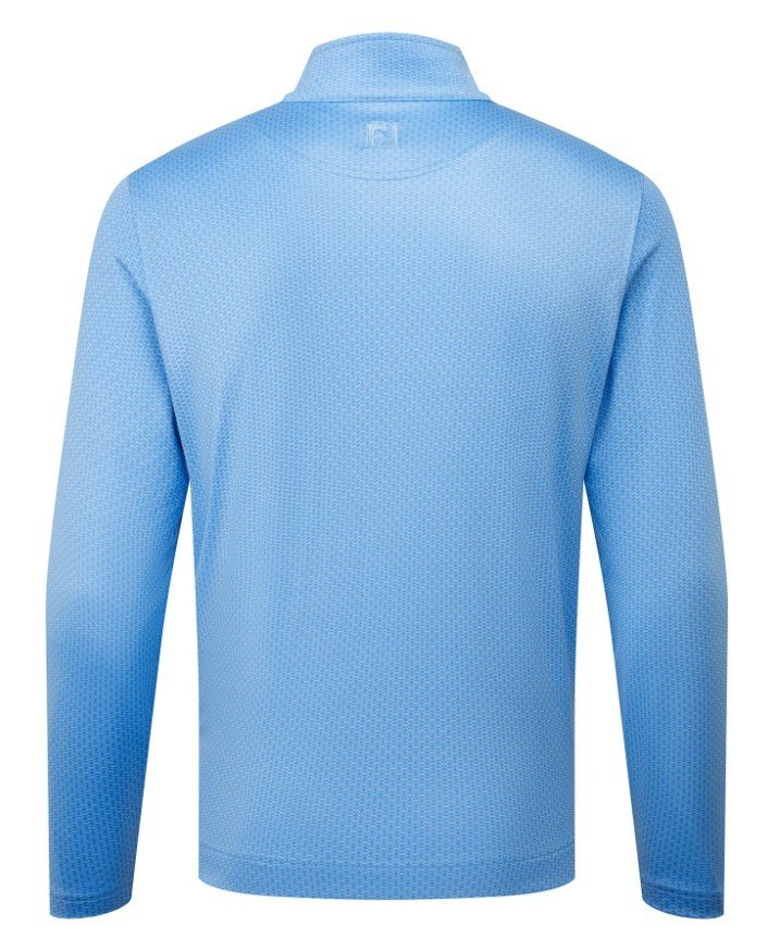 FootJoy Nautical Flag Tonal Chill Out herr sweatshirt, blue reef/deep reef