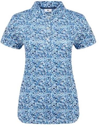 FootJoy Cap Sleeve Lisle dampolo, navy floral print