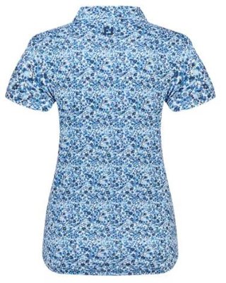 FootJoy Cap Sleeve Lisle dampolo, navy floral print
