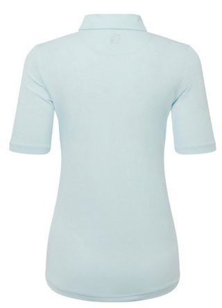 FootJoy Half Sleeve Ruched Lisle dampolo, glacial blue