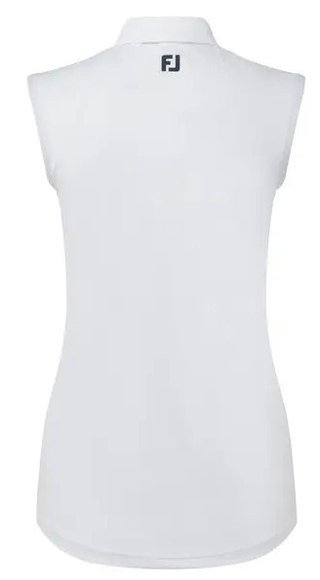 FootJoy Sleeveless Lisle dampolo, vit