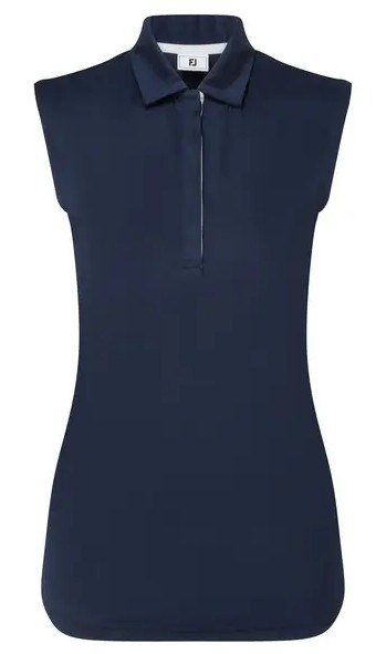 FootJoy Sleeveless Lisle dam polo, navy
