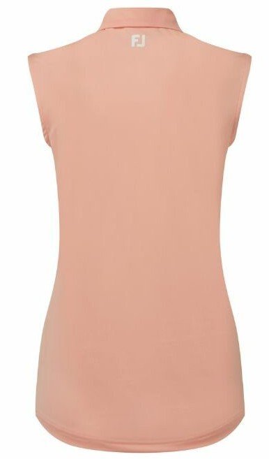 FootJoy Sleeveless Lisle dam polo, desert peach