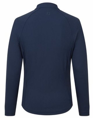 FootJoy Full-Zip Rib Midlayer dam sweatshirt, navy