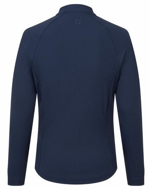FootJoy Full-Zip Rib Midlayer dam sweatshirt, navy