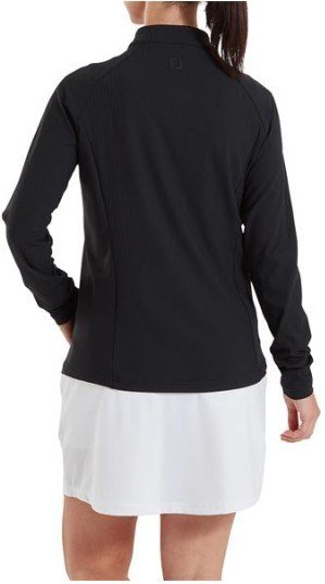 FootJoy Full-Zip Rib Midlayer dam sweatshirt, svart